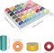 72-Piece Sewing Thread Set – 36 Colors with Matching Prewound Bobbins and Case, 550 Yards per Polyester Thread, Popular Colors for Hand and Machine Sewing